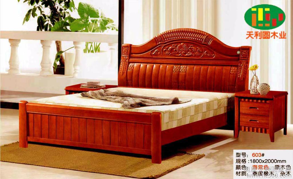 供應(yīng)天利圓603橡木床,南康實木床,南康家具,白坯床,白胚床圖片_高清圖_細節(jié)圖-南康天利圓家具
