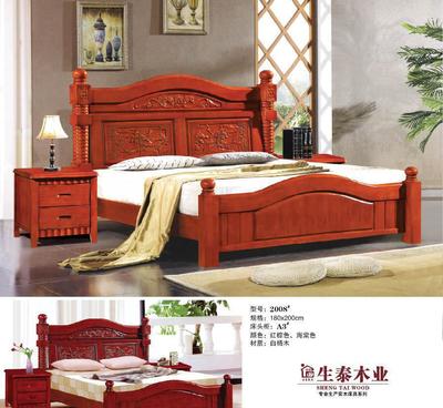 【南康生泰家具廠實木床精品年底回饋買240送一,歡迎聯(lián)系西安】價格_廠家_圖片 -