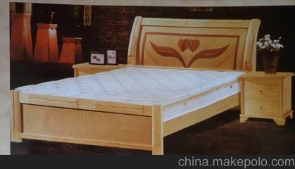 廠家直銷批發1.5/1.8米心心相印簡約實木床 橡木床 臥室雙人床圖片,廠家直銷批發1.5/1.8米心心相印簡約實木床 橡木床 臥室雙人床圖片大全,南康忠優家具廠-