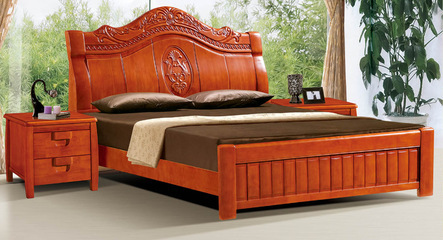 【069#實(shí)木床 廠家批發(fā) 物美價廉 江西南康】價格,廠家,圖片,床類,南康宣科家具廠-