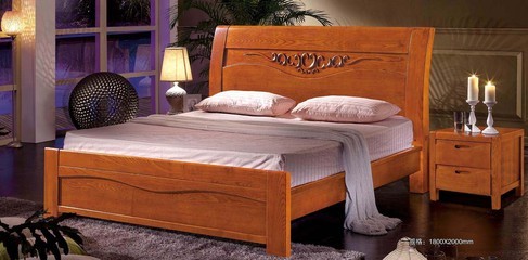 【新品上市特價廠家直銷 1.8*2米雙人榆木床 956# 南康實(shí)木床】價格,廠家,圖片,床類,南康市龍緣木業(yè)廠-