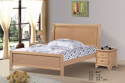 【【2012新款】【廠家直銷】批發(fā)零售實木床/雙人床601#,】價格,廠家,圖片,床類,南康市華星美家家具廠-