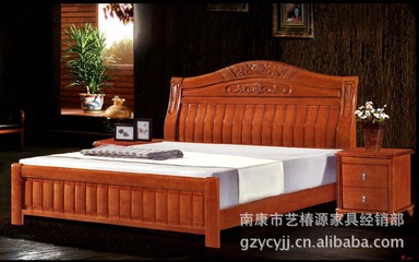 精品1.8 1.5米橡木床 809款雙人實木床 泰國進口橡木 廠家批發圖片,精品1.8 1.5米橡木床 809款雙人實木床 泰國進口橡木 廠家批發圖片大全,南康市藝椿源家具經銷部-