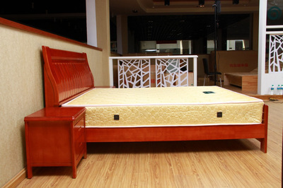 【宜家 橡木床 1.8米雙人床 1.5米實木床 婚床 簡約 大床 廠家特價】價格,廠家,圖片,床類,南康東偉家具廠-