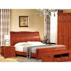 床類-廠家生產(chǎn)供應(yīng) 供應(yīng) 南康南康廠批發(fā) 雕花 雙人實(shí)木床 1.8米_商務(wù)聯(lián)盟