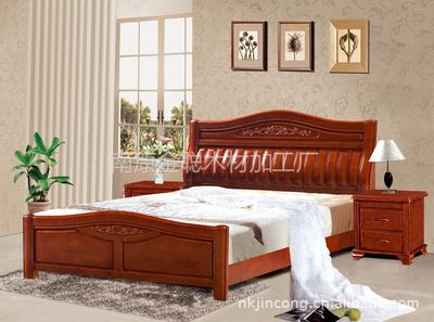 【供應(yīng)江西南康家具 特價(jià)全實(shí)木家具 雙人床橡木床1.8米實(shí)木床 大床婚床圖片】供應(yīng)江西南康家具 特價(jià)全實(shí)木家具 雙人床橡木床1.8米實(shí)木床 大床婚床圖片大全 - 南康金聰木材加工廠