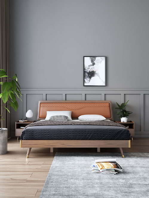 南康實(shí)木床 匠心工藝與電商渲染的完美融合