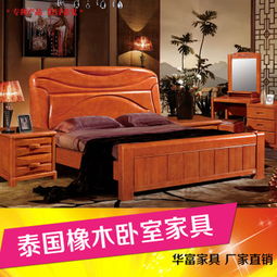 卓越品質，自然安眠——南康實木進口橡木雙人床1.8米臥室家居之選