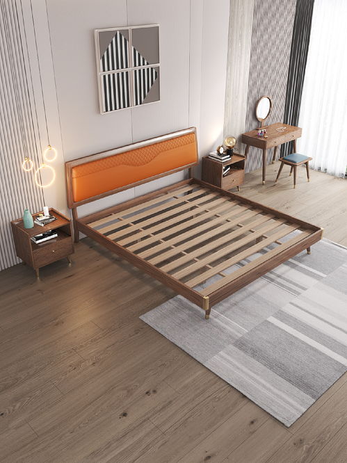 南康實木床 融合傳統工藝與現代美學的電商產品渲染